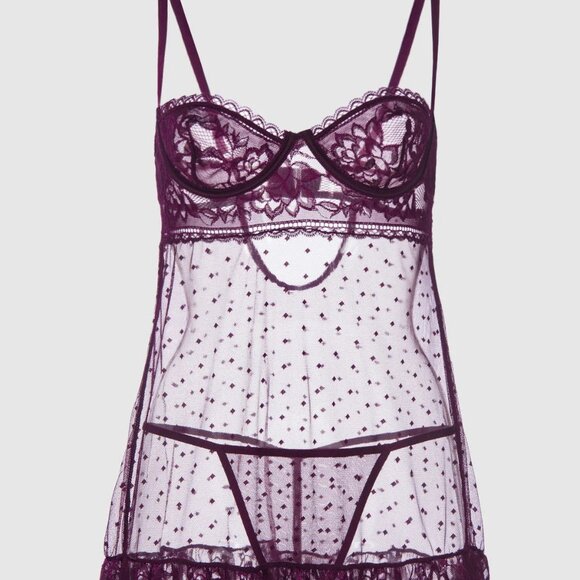 Frederick's of Hollywood Other - 🔥NWT Fredericks S demi babydoll & matching g-string set